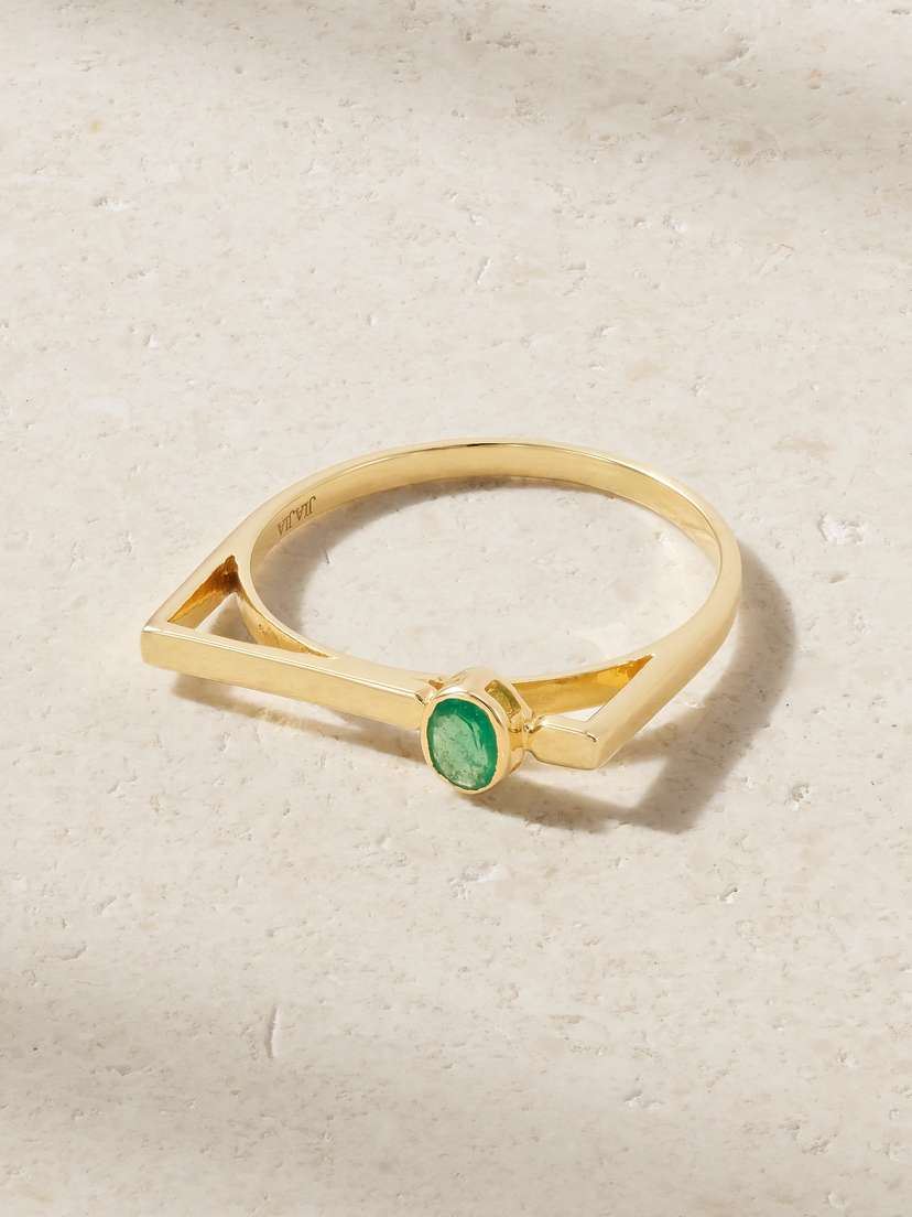 JIA JIA 18-karat Gold Emerald Ring