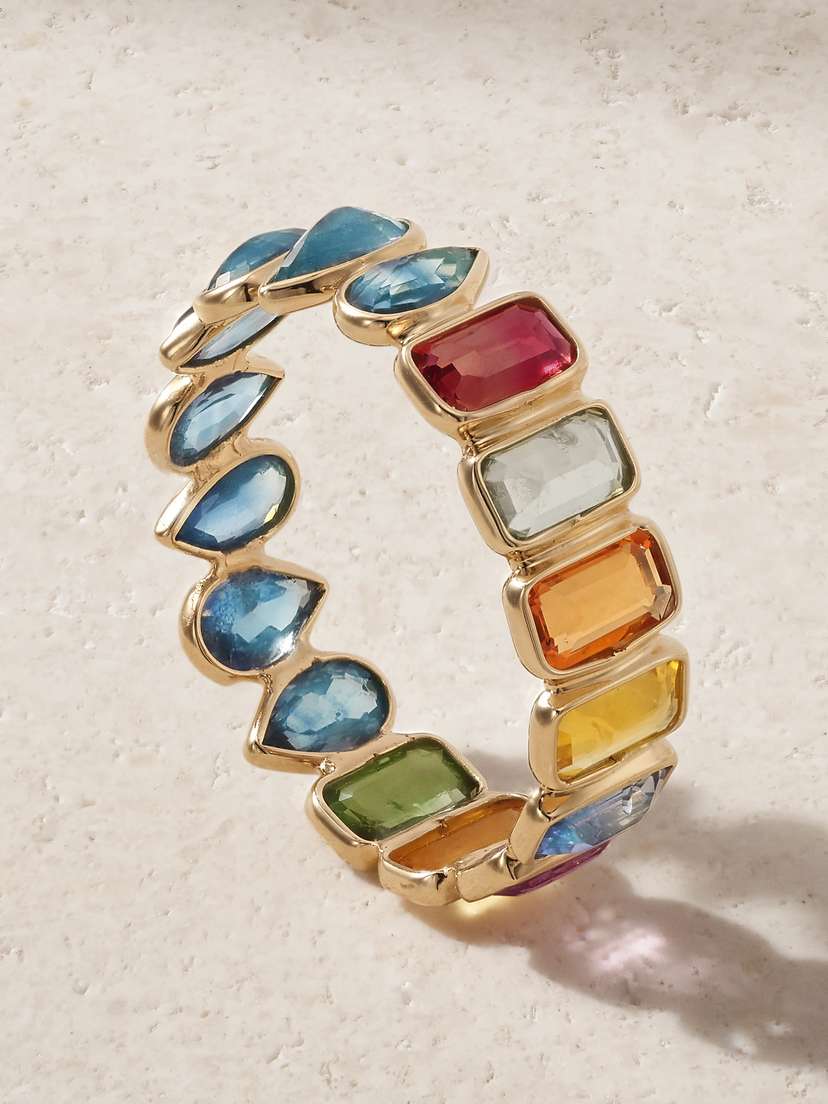 JIA JIA Two Sided 14-karat Gold Sapphire Ring