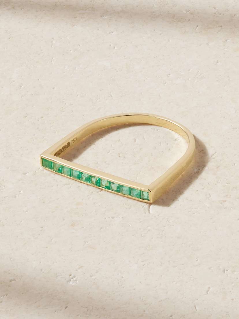 JIA JIA 18-karat Gold Emerald Ring