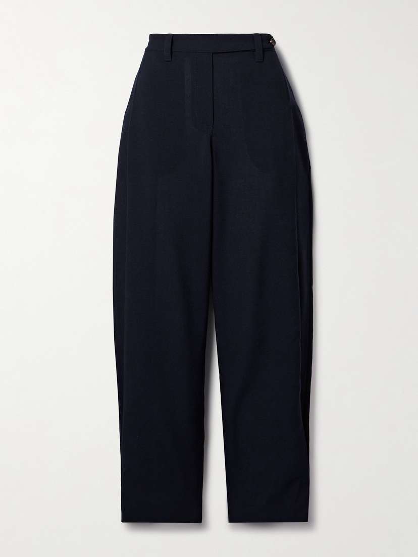 Brunello Cucinelli — Panama grain de poudre wool tapered pants