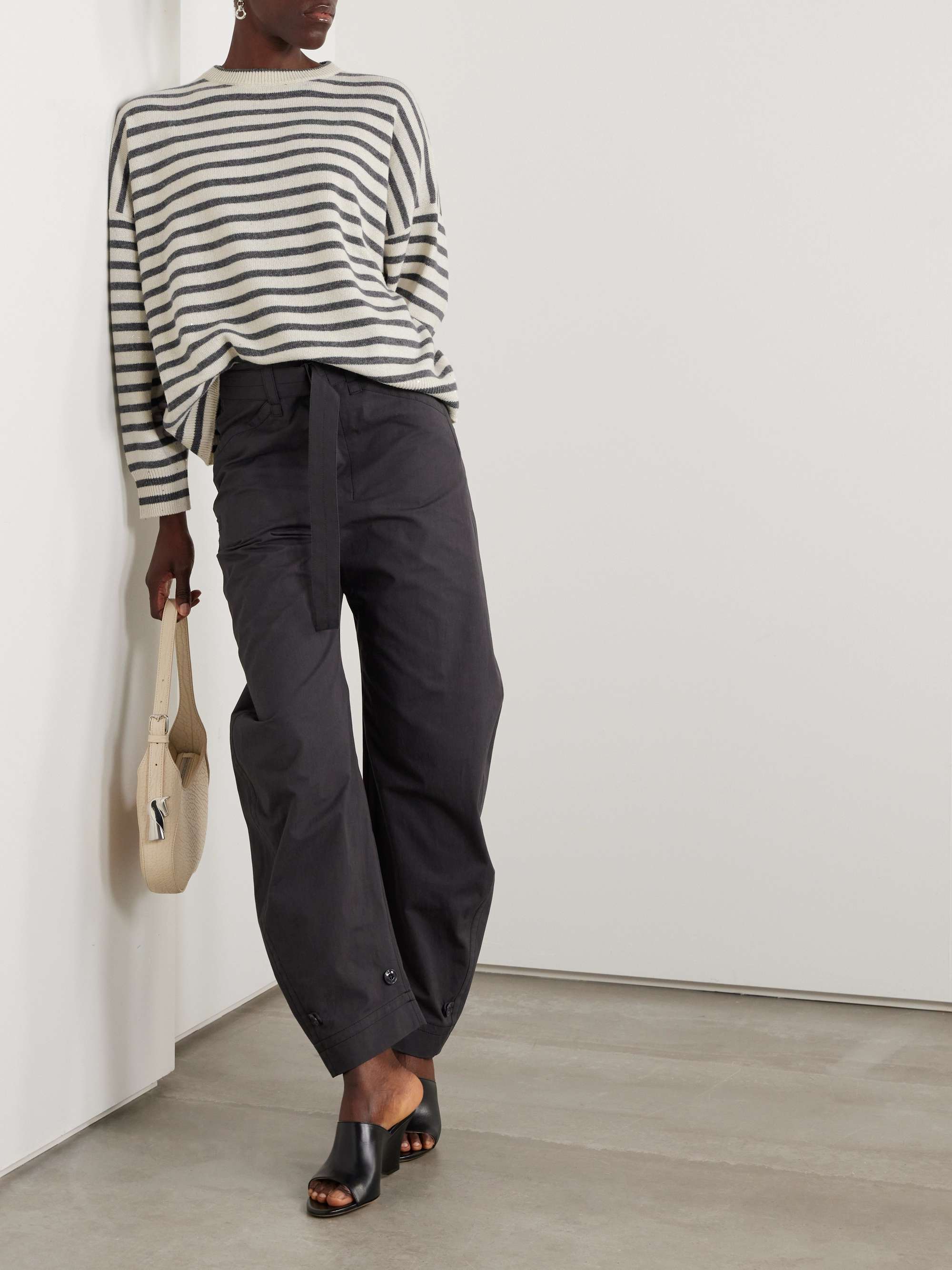 BRUNELLO CUCINELLI Sequin-embellished striped metallic