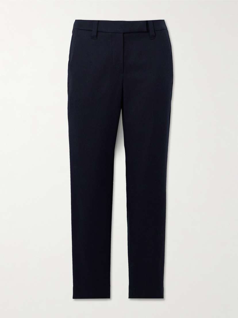 Brunello Cucinelli Cotton-blend Twill Straight-leg Pants