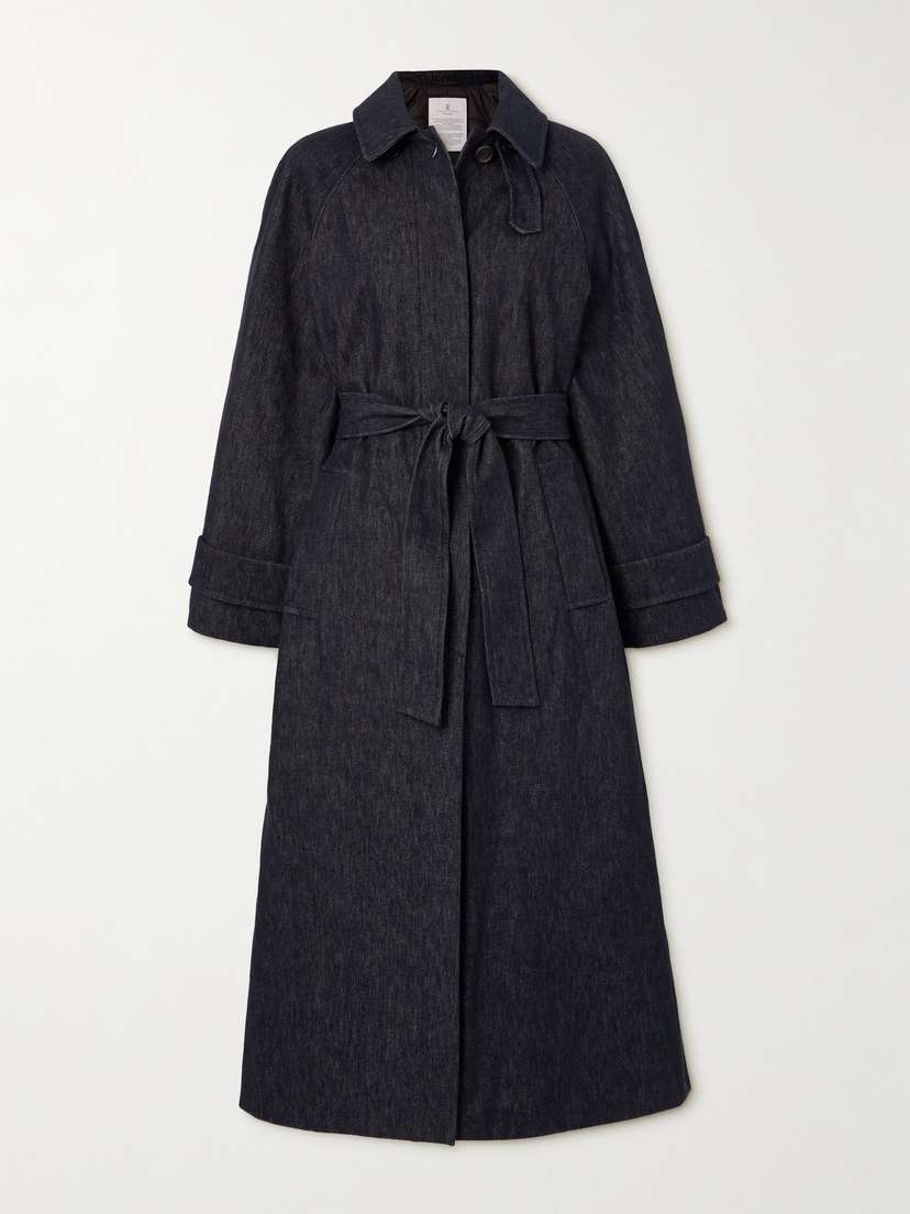 Brunello Cucinelli Belted Denim Trench Coat