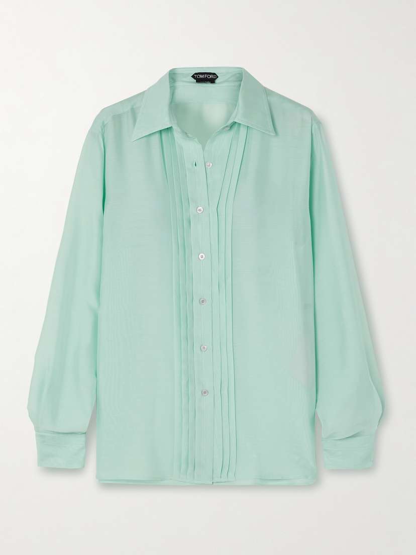 Tom Ford Pleated Silk Shirt
