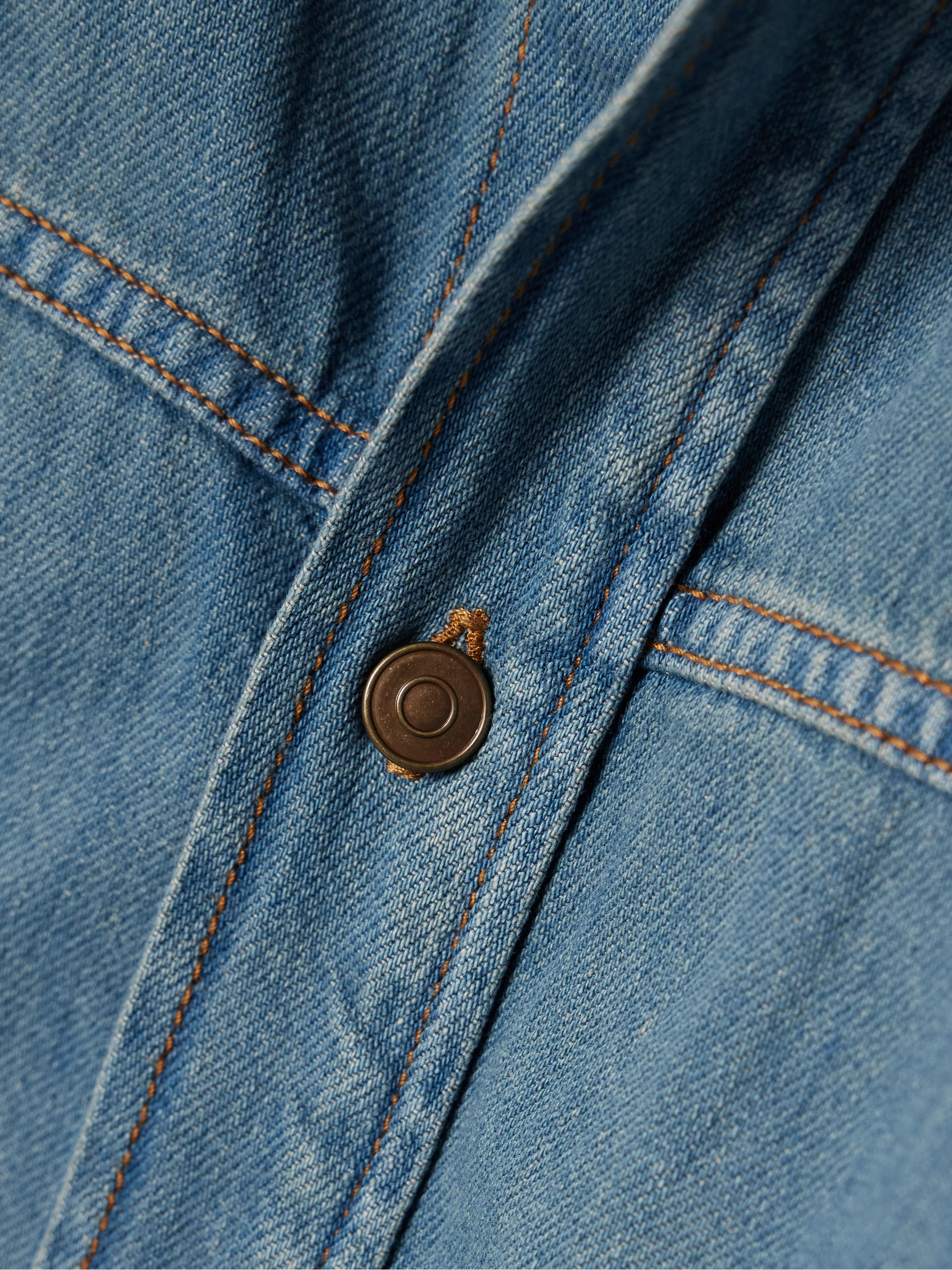 Haikure Joelle two-tone organic denim shirt dress