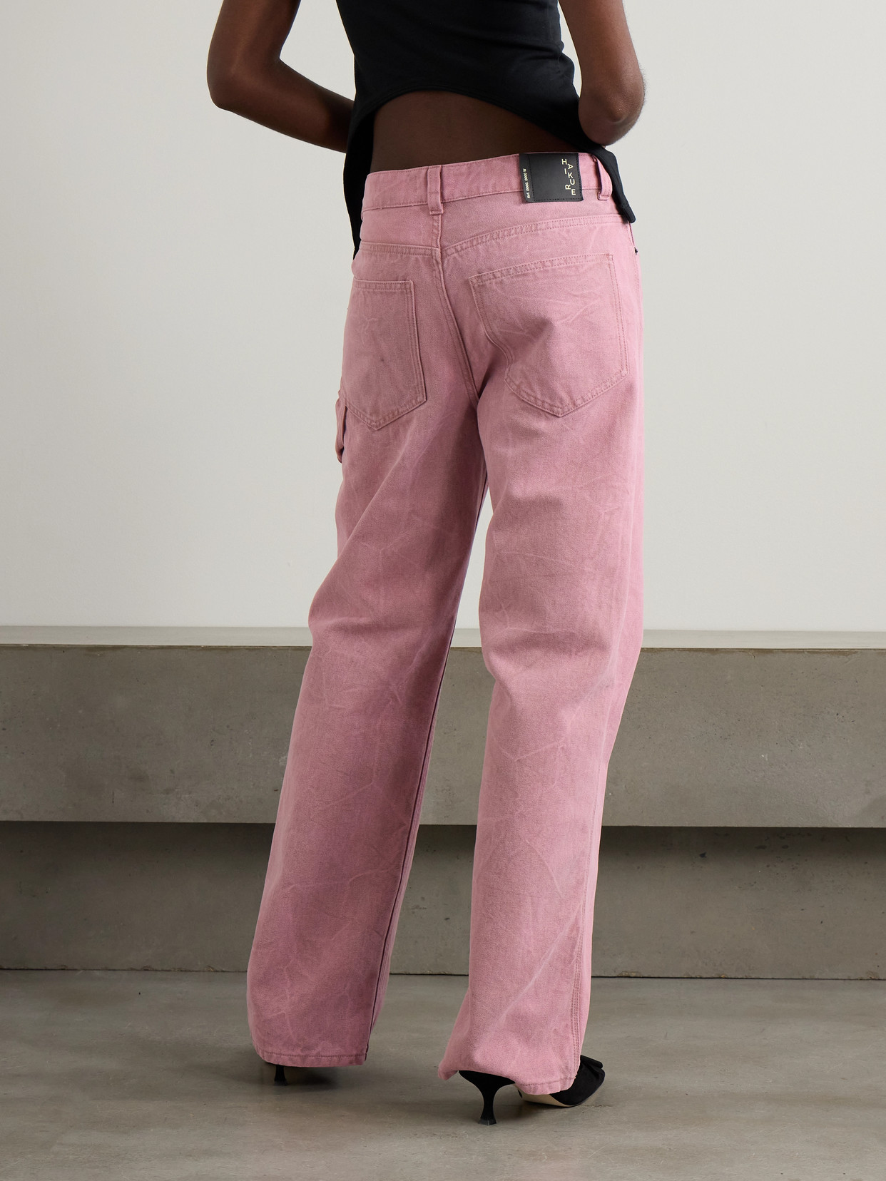 Haikure Winona Straight-leg Jeans In Pink