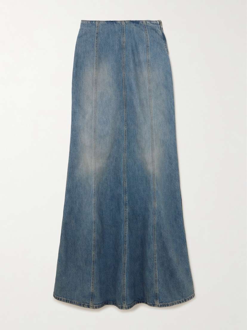 Haikure Shaquille Panelled Organic Denim Maxi Skirt