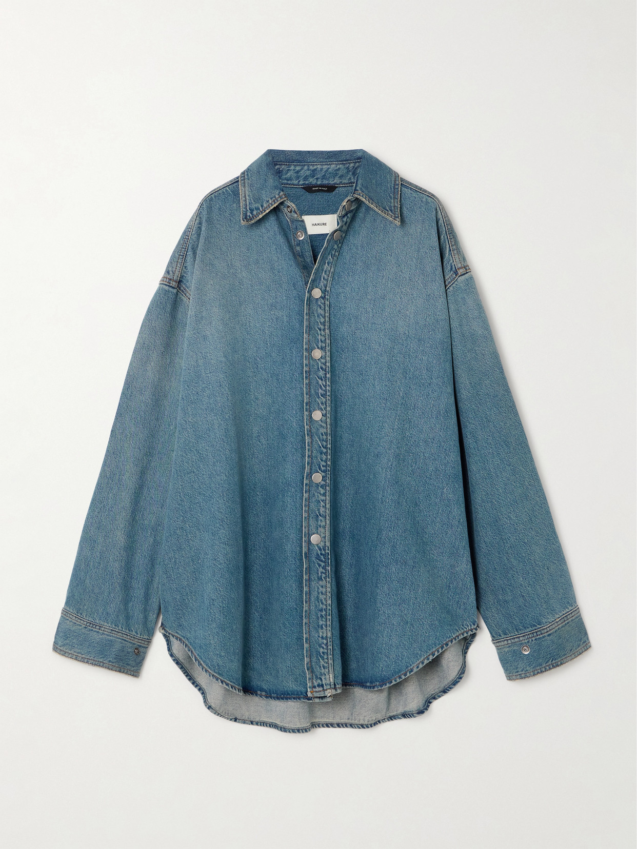 Haikure - Ofelia Oversized Denim Shirt - Blue