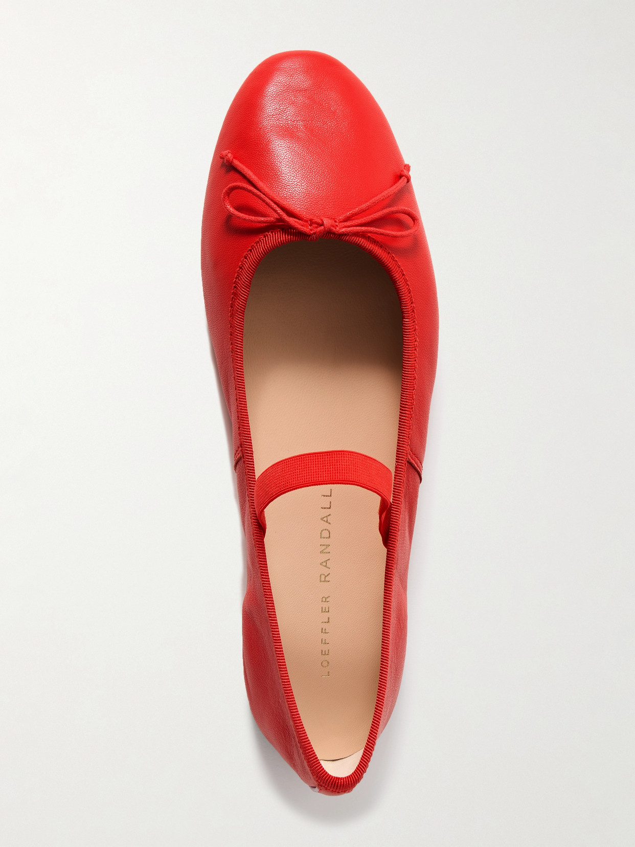 Loeffler Randall Women's Leonie Slip On Ankle Strap Flats In Red