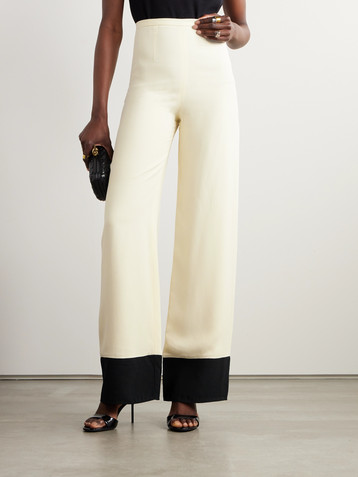 Taller Marmo Marlene crepe and cady wide-leg pants
