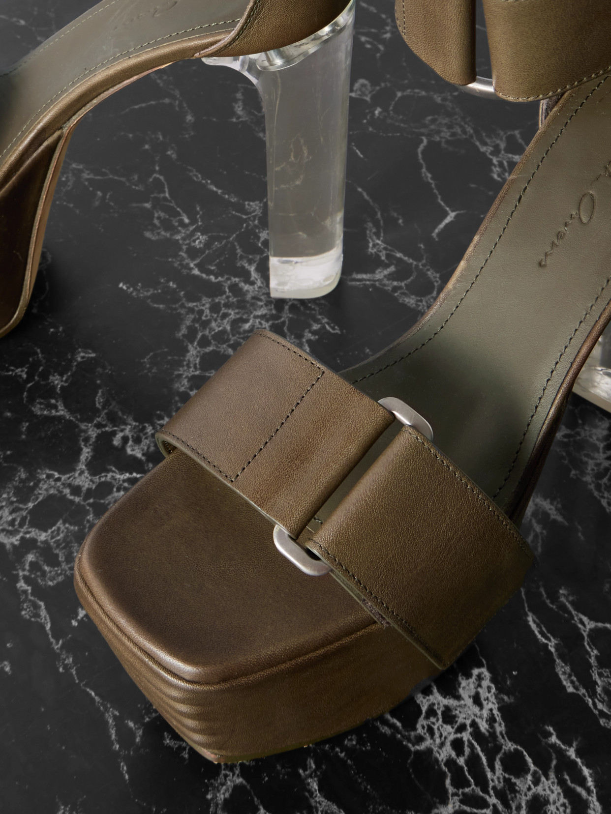 Leather Platform Sandals