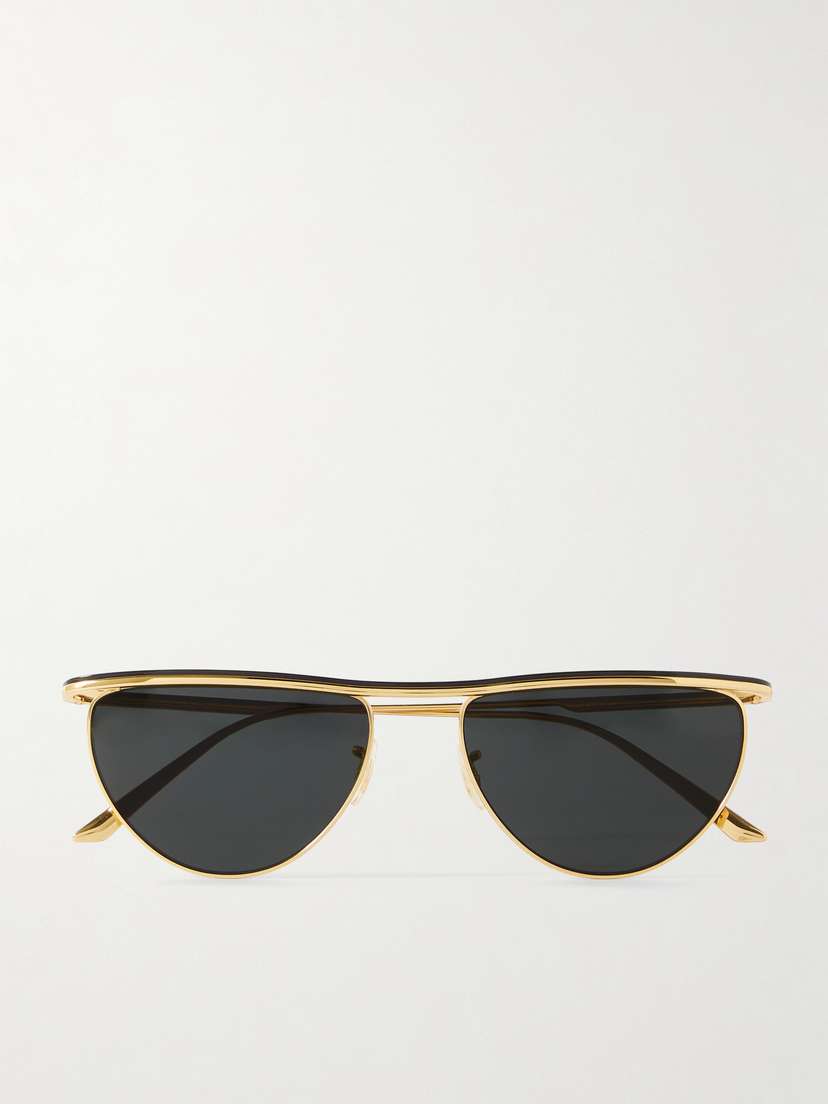 Oliver Peoples + Khaite 1984c Cat-eye Gold-tone Sunglasses