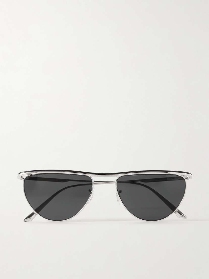 Oliver Peoples + Khaite 1984c Cat-eye Silver-tone Sunglasses