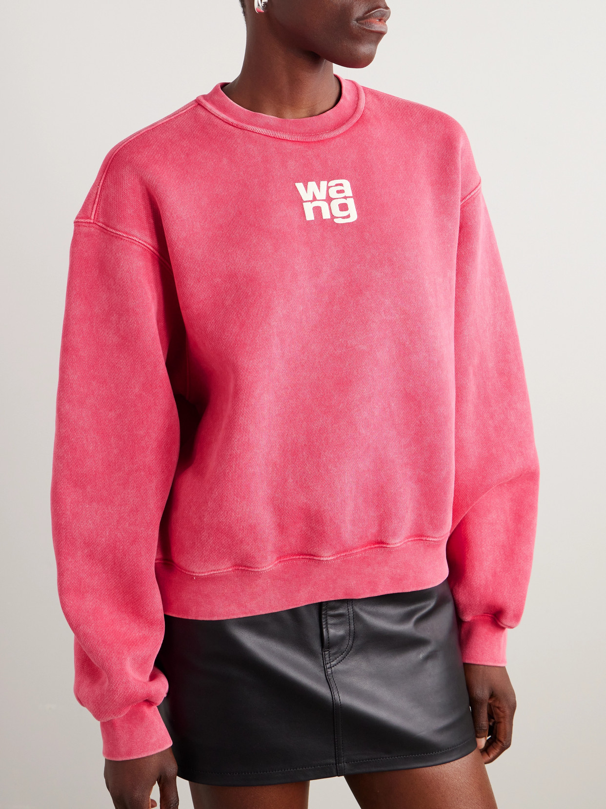 T By Alexander Wang - Printed Cotton-Blend Jersey Sweatshirt