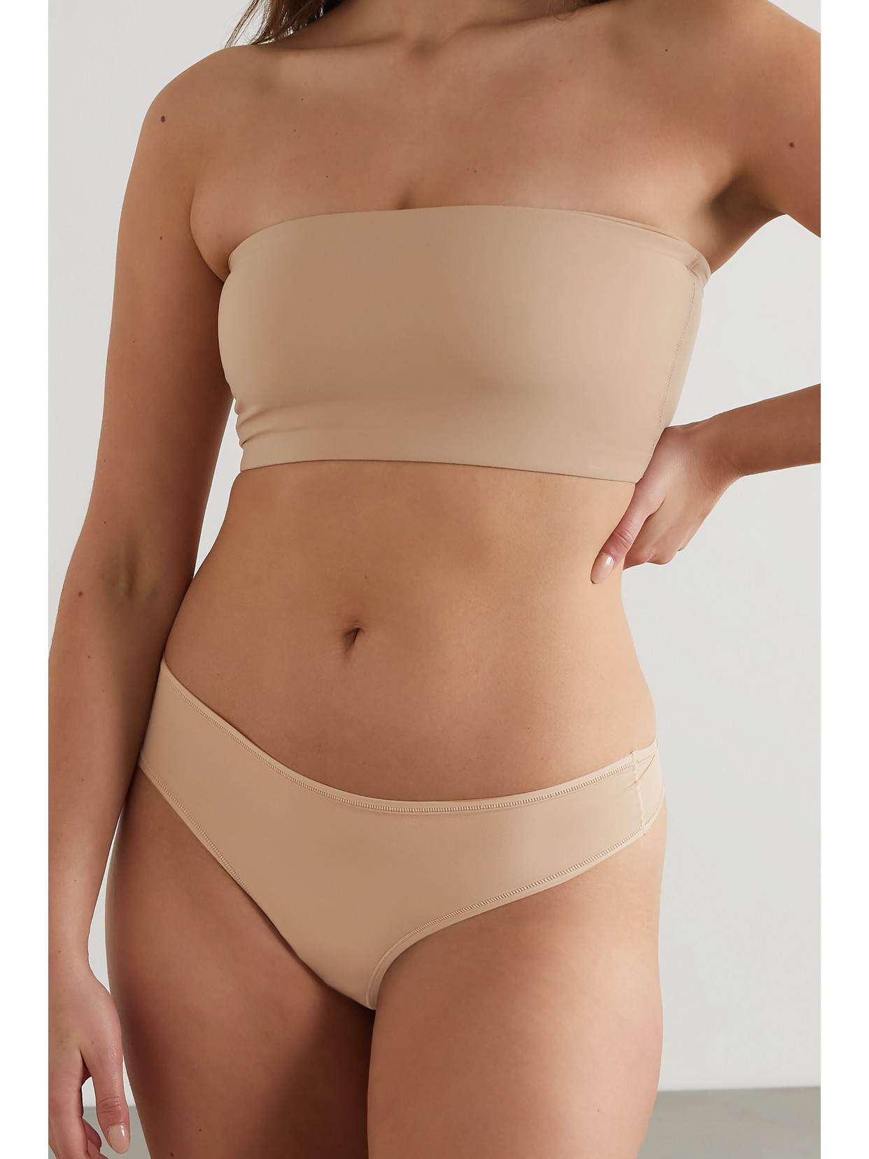 Shop Skims Fits Everybody Thong In Neutrals