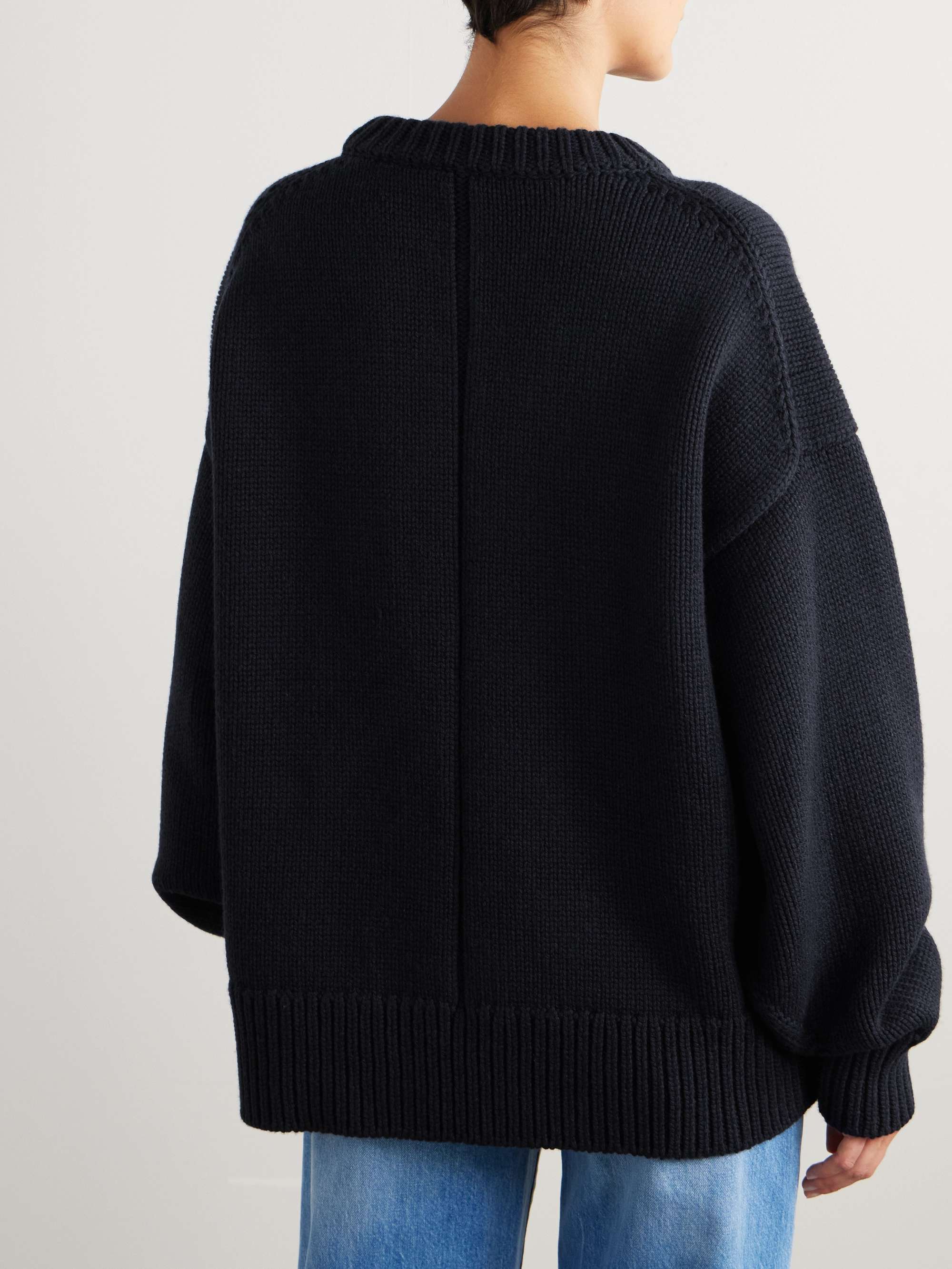 THE ROW Ophelia oversized wool and cashmere-blend sweater