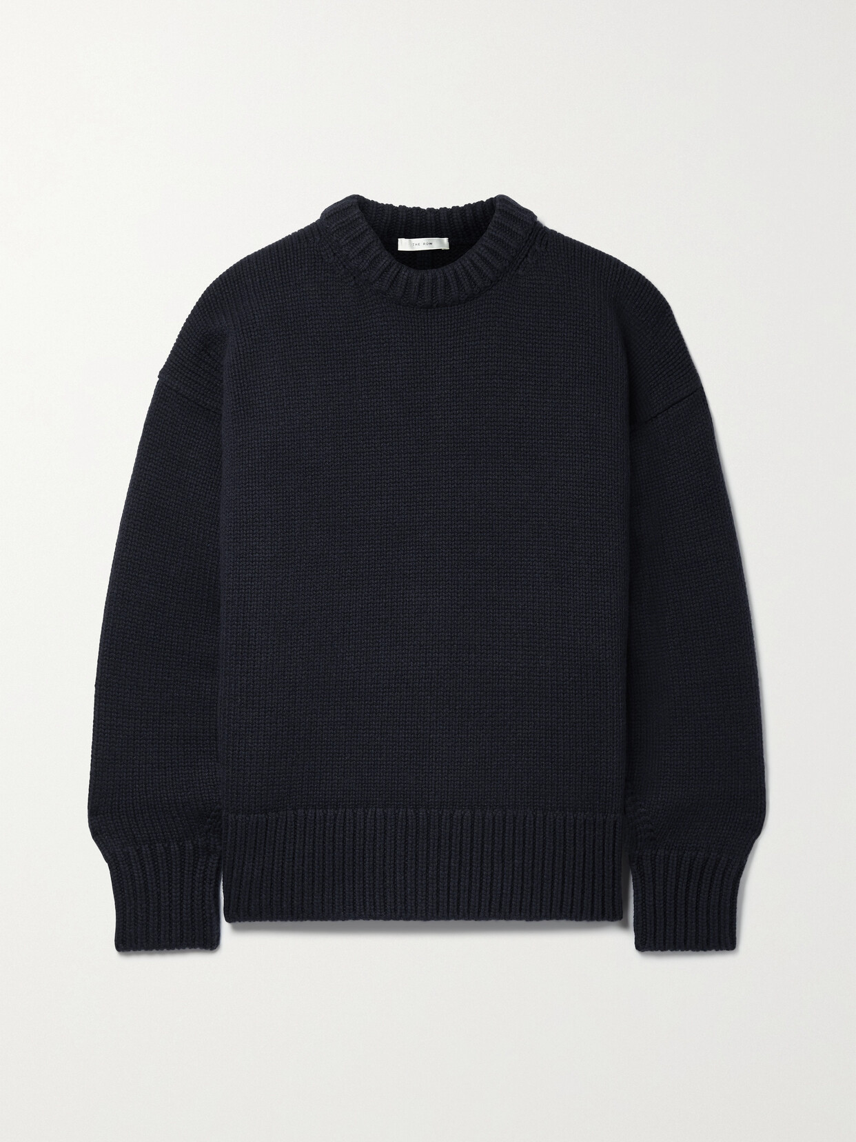 The Row Essentials Ophelia Wool And Cashmere-blend Sweater In Blue