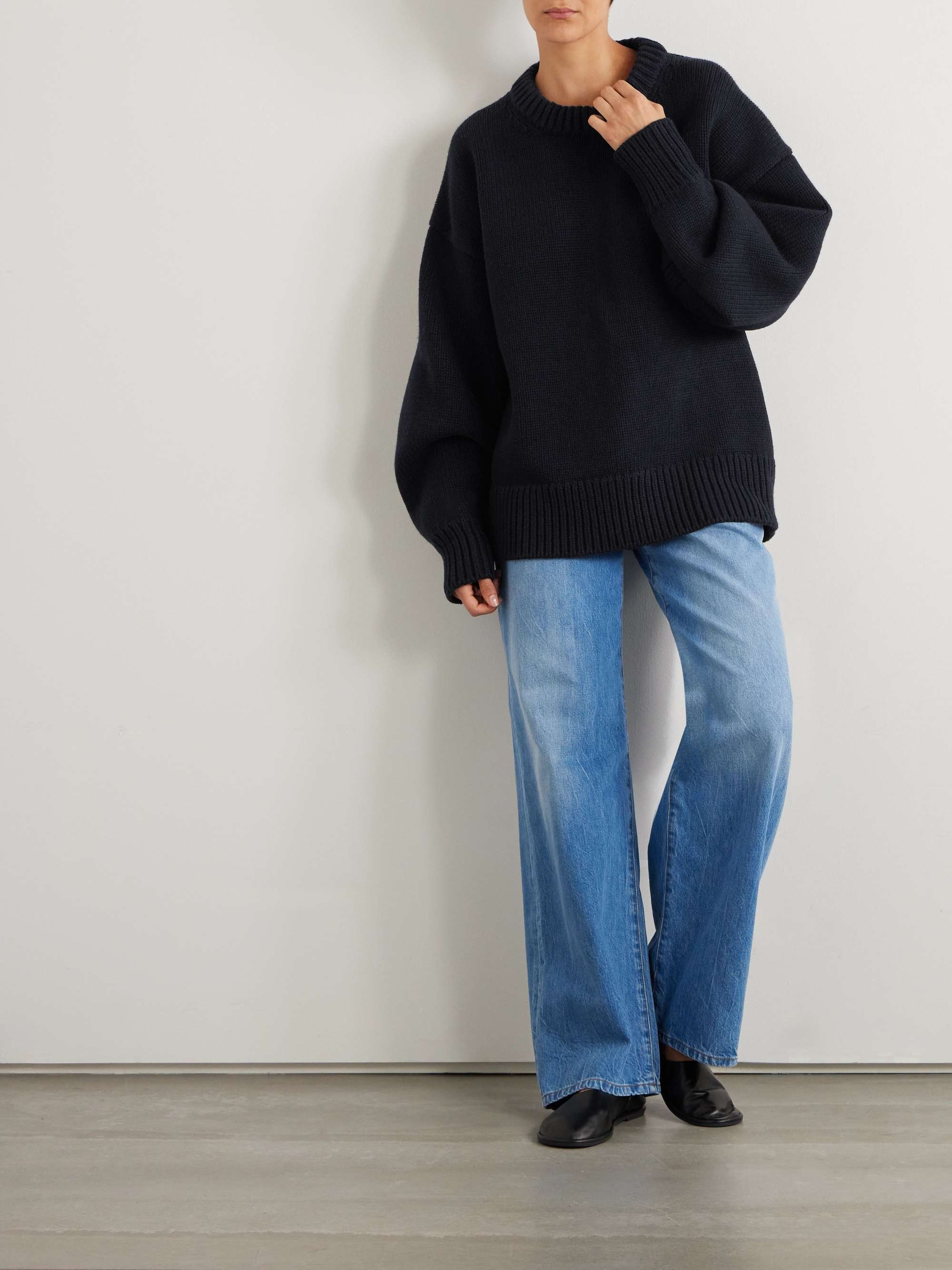 THE ROW Ophelia oversized wool and cashmere-blend sweater