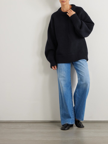 The Row Essentials Ophelia wool and cashmere-blend sweater