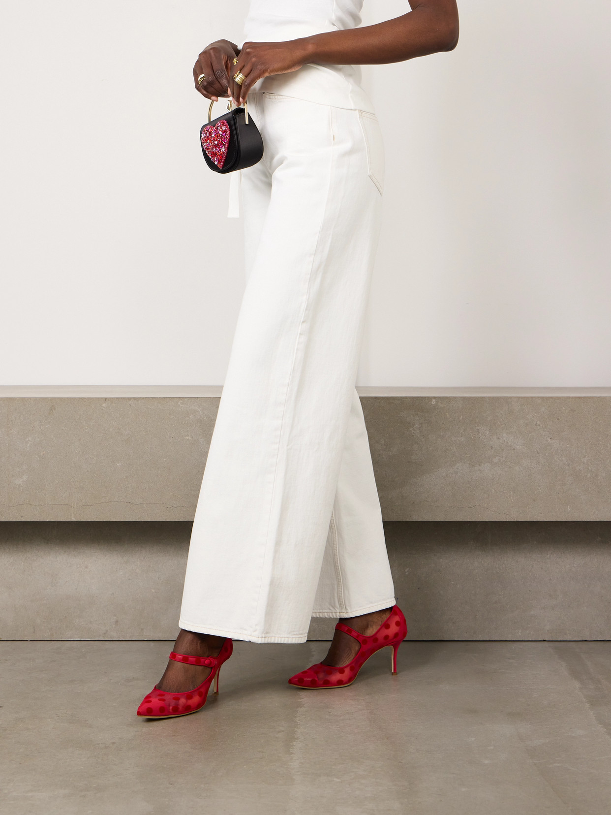 Manolo Blahnik Campari 70 Grosgrain-trimmed Flocked Mesh Mary Jane Pumps In Red