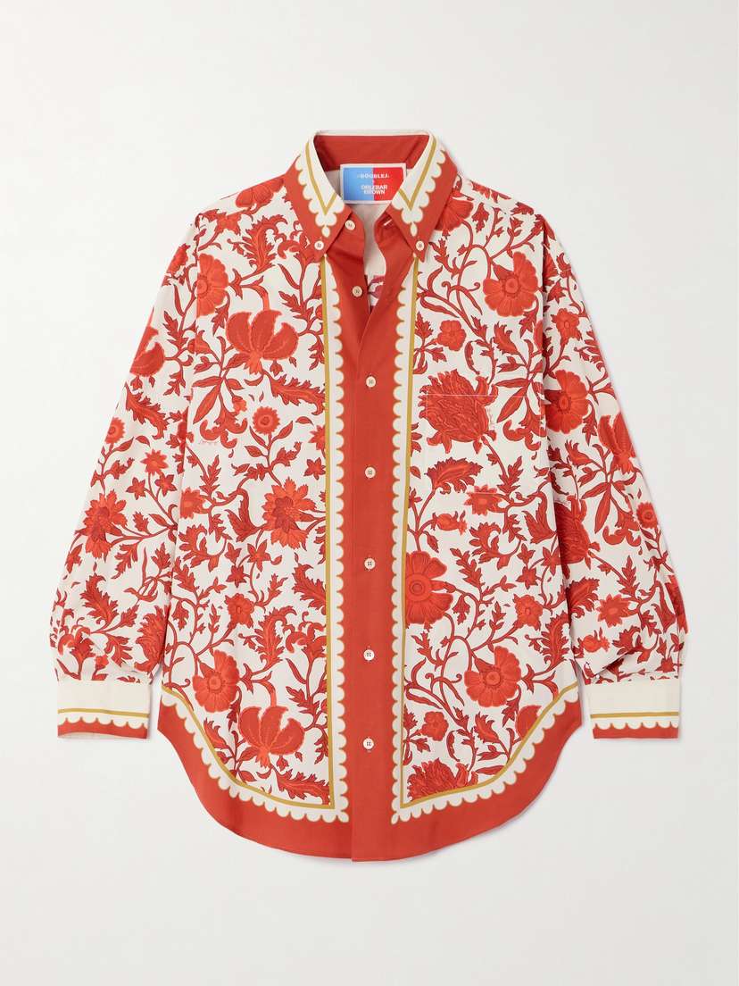 La DoubleJ + Orlebar Brown Better Than Your Boyfriend's Printed Cotton-poplin Shirt