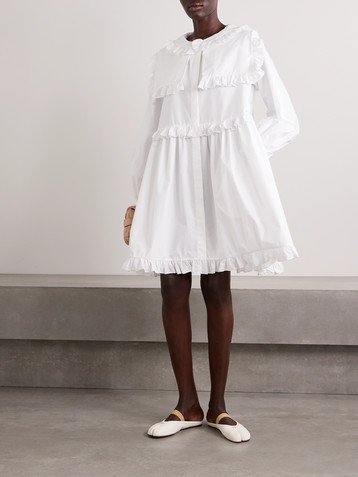 Molly Goddard Lizzie ruffled cotton mini dress