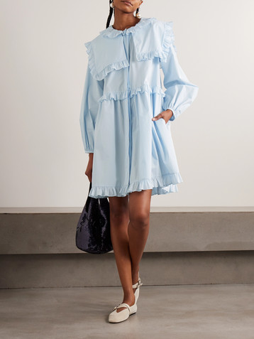 Molly Goddard Lizzie ruffled cotton mini dress