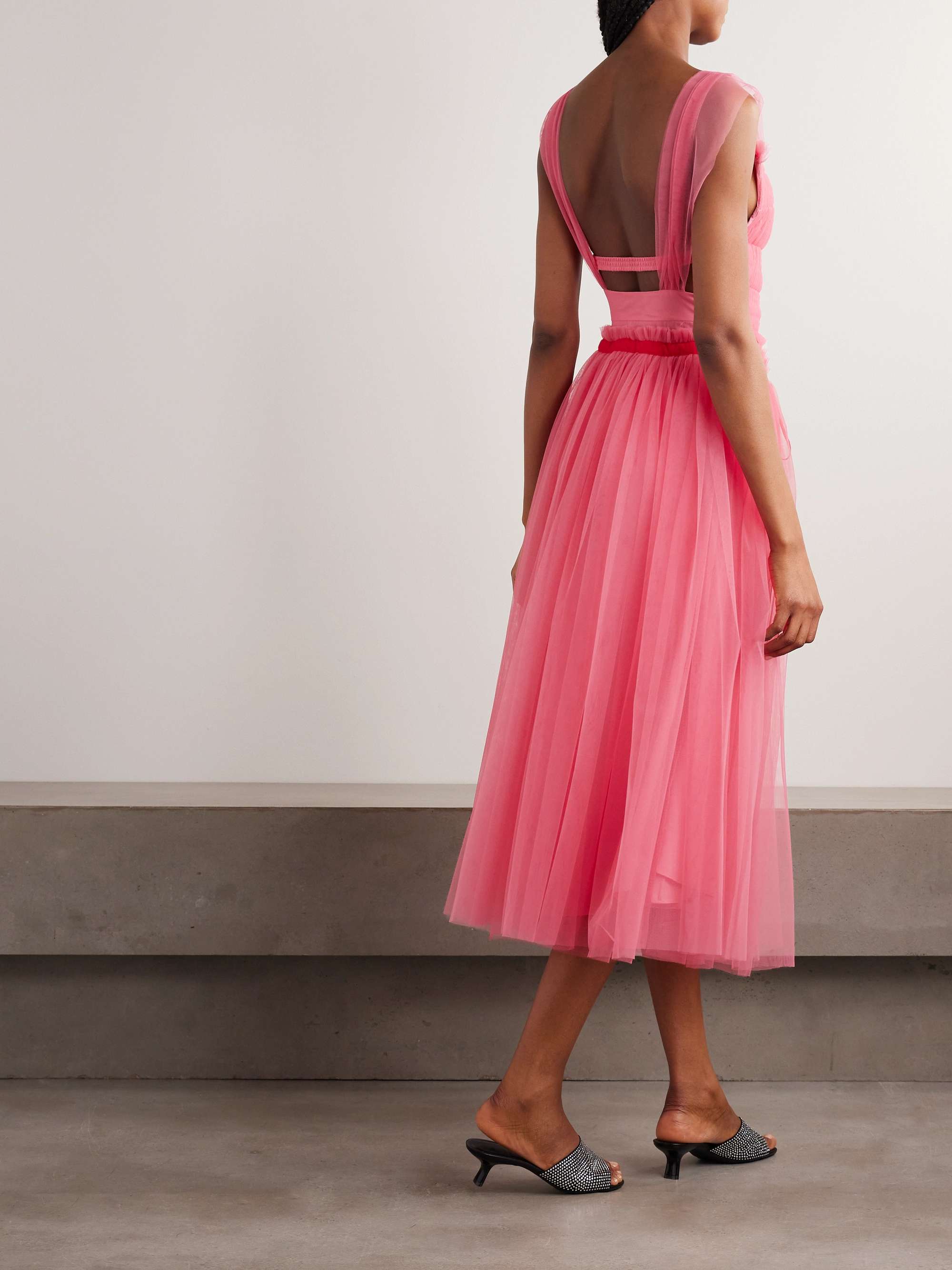 Molly Goddard Pink Marc Dress Molly Goddard