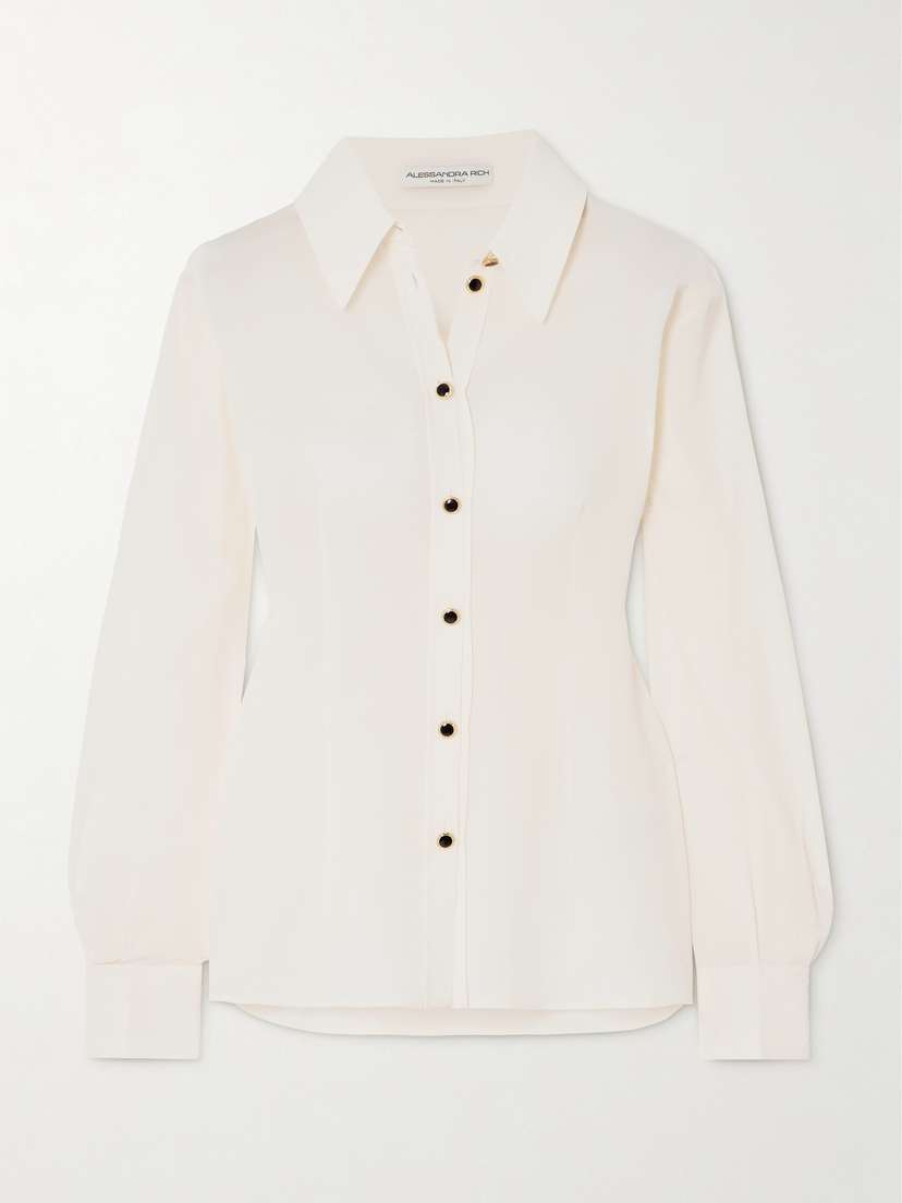 Alessandra Rich Silk-crepe Shirt