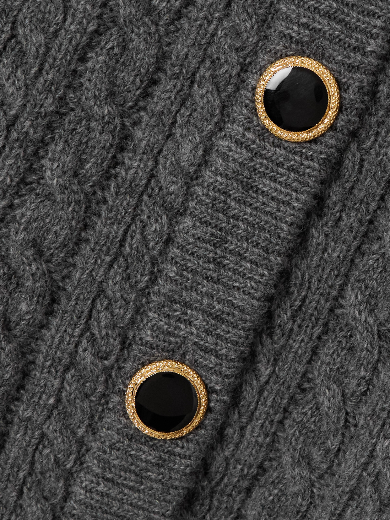 Alessandra Rich Cardigan Oversize In Gray