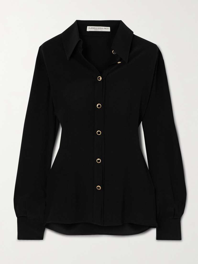Alessandra Rich Silk-crepe Shirt