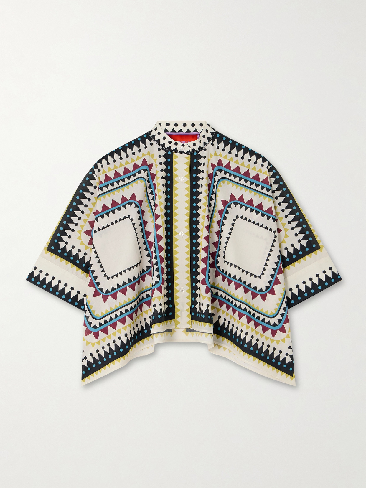 La DoubleJ - Foulard Printed Cotton Shirt - Off-white