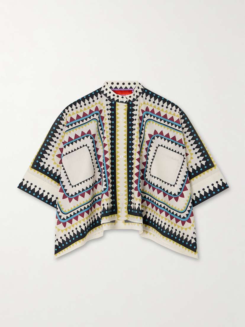 La DoubleJ Foulard Printed Cotton Shirt