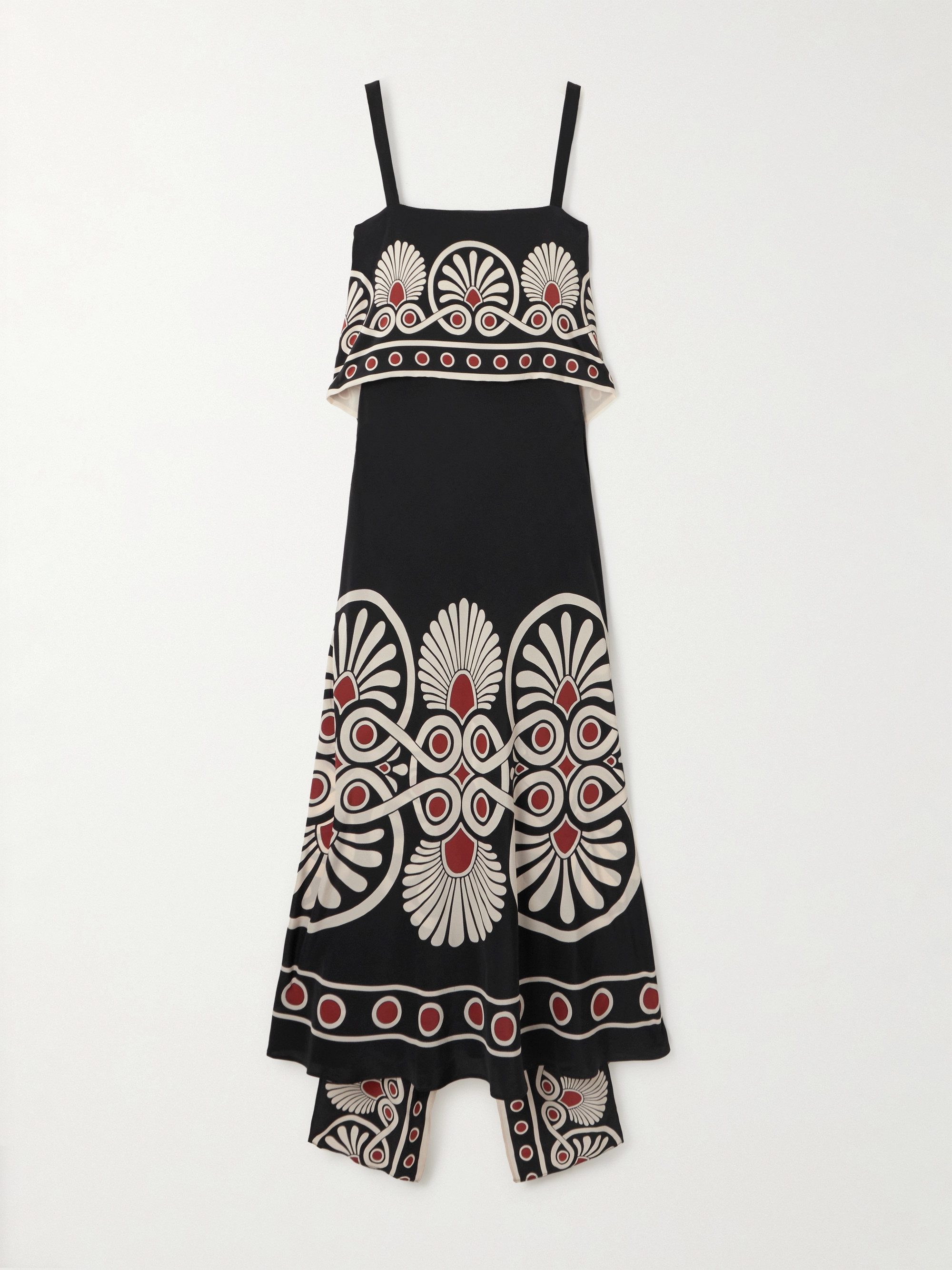 La DoubleJ Slip-Around printed silk-crepe de chine maxi dress thumbnail