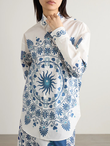 La DoubleJ Better Than Your Boyfriend's printed cotton-poplin shirt