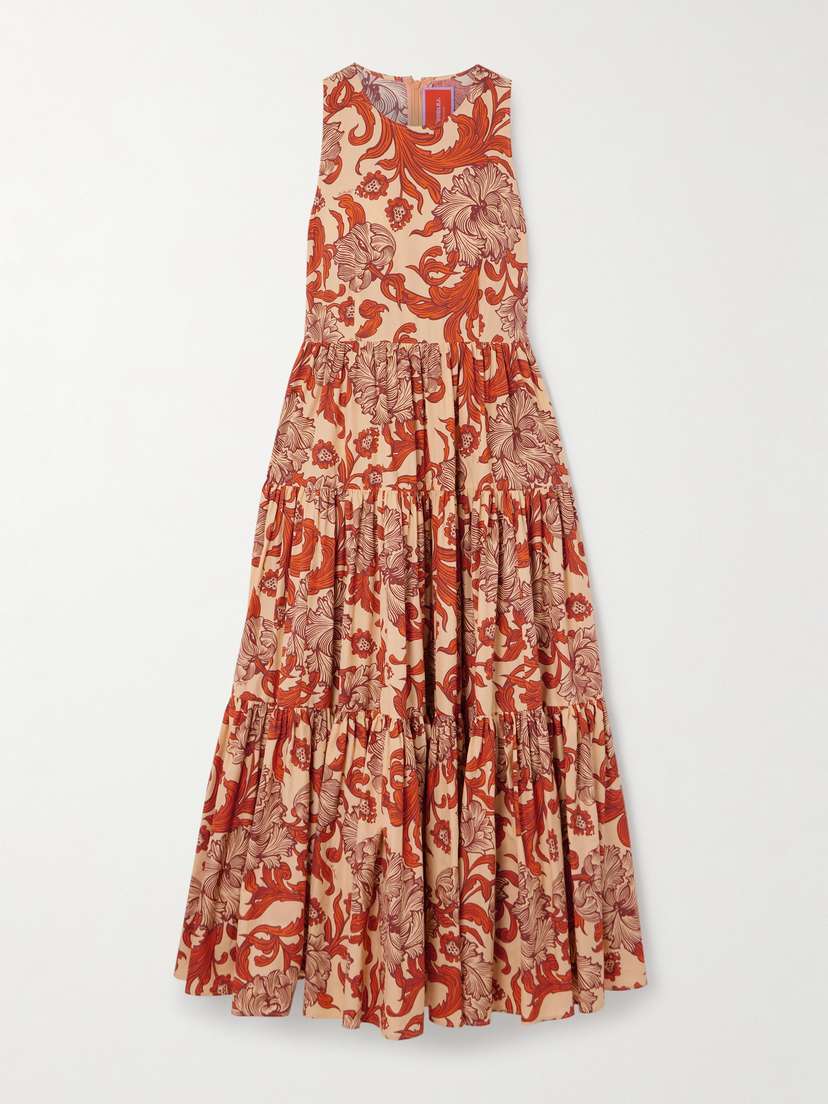 La DoubleJ Sleeveless Cotton-poplin Maxi Dress