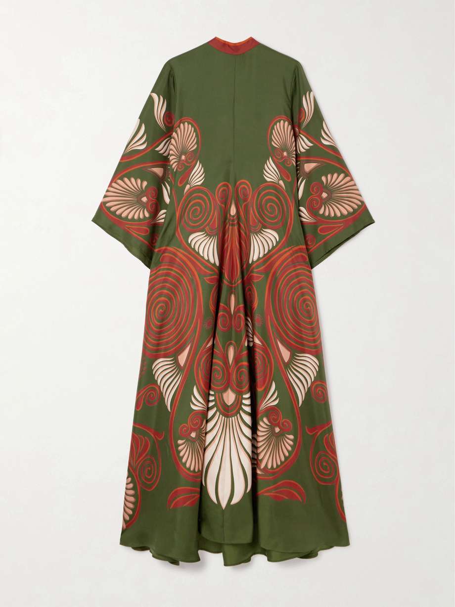 magnifico silk-twill maxi dress