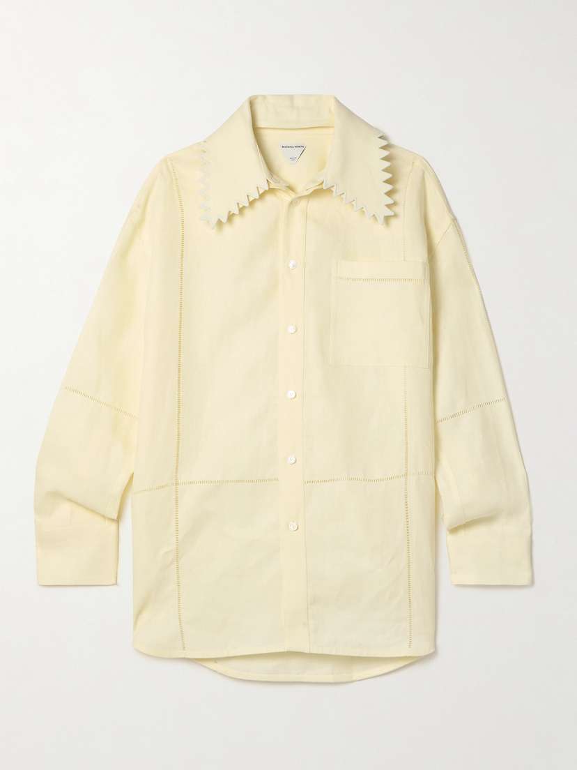 Bottega Veneta Embroidered Linen Shirt