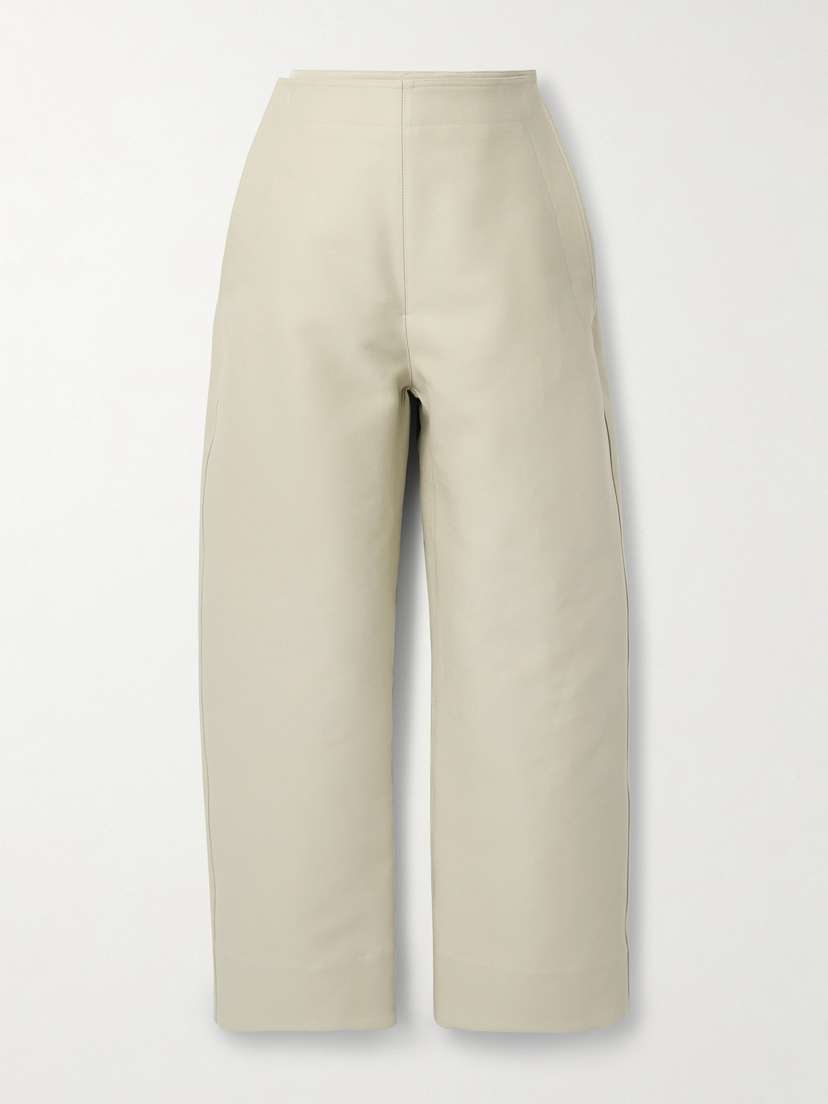 Bottega Veneta Layered Cotton-gabardine Wide-leg Pants