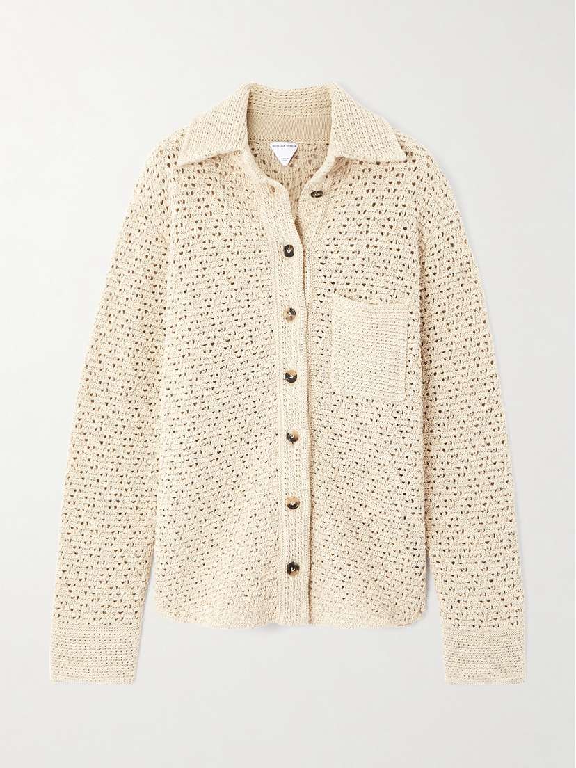 Bottega Veneta Crocheted Cotton Shirt