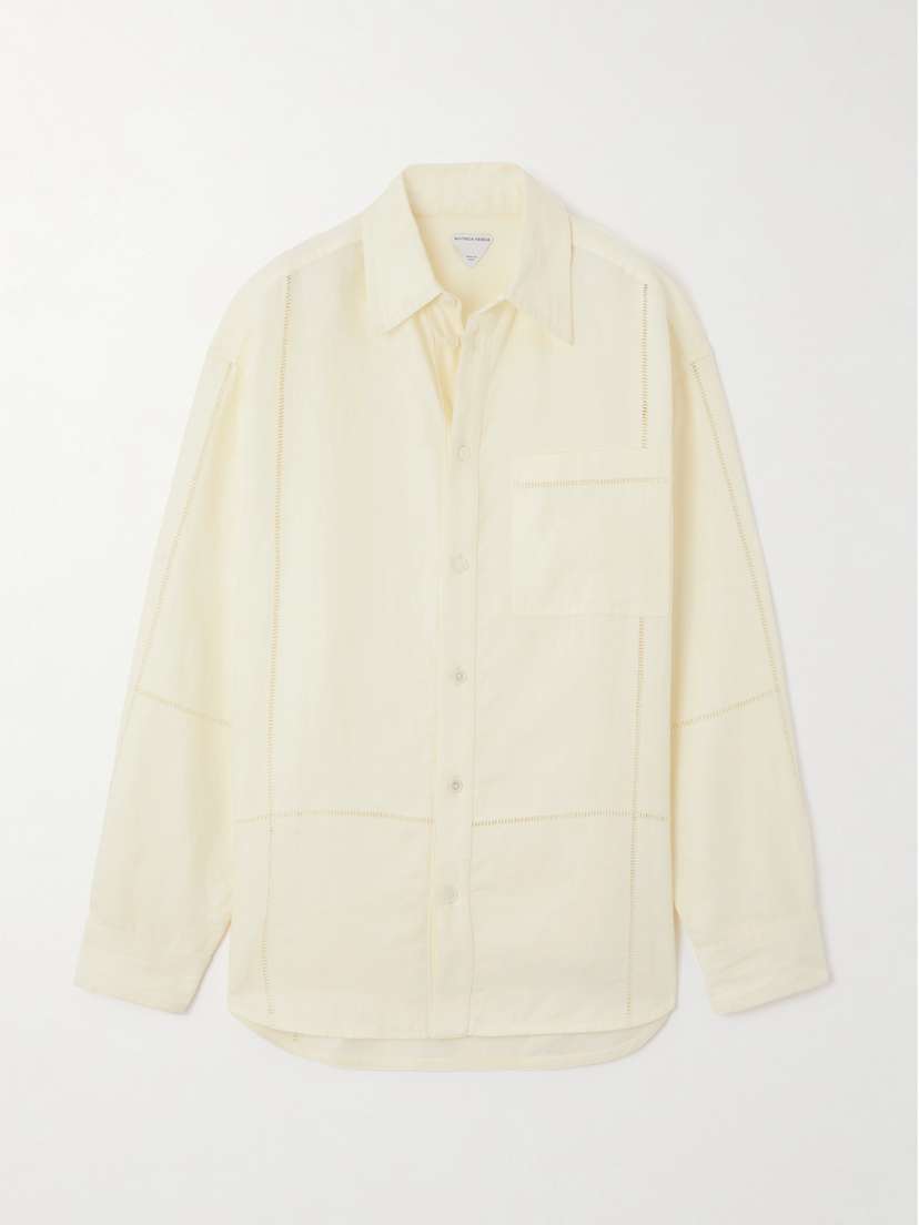 Bottega Veneta Embroidered Linen Shirt