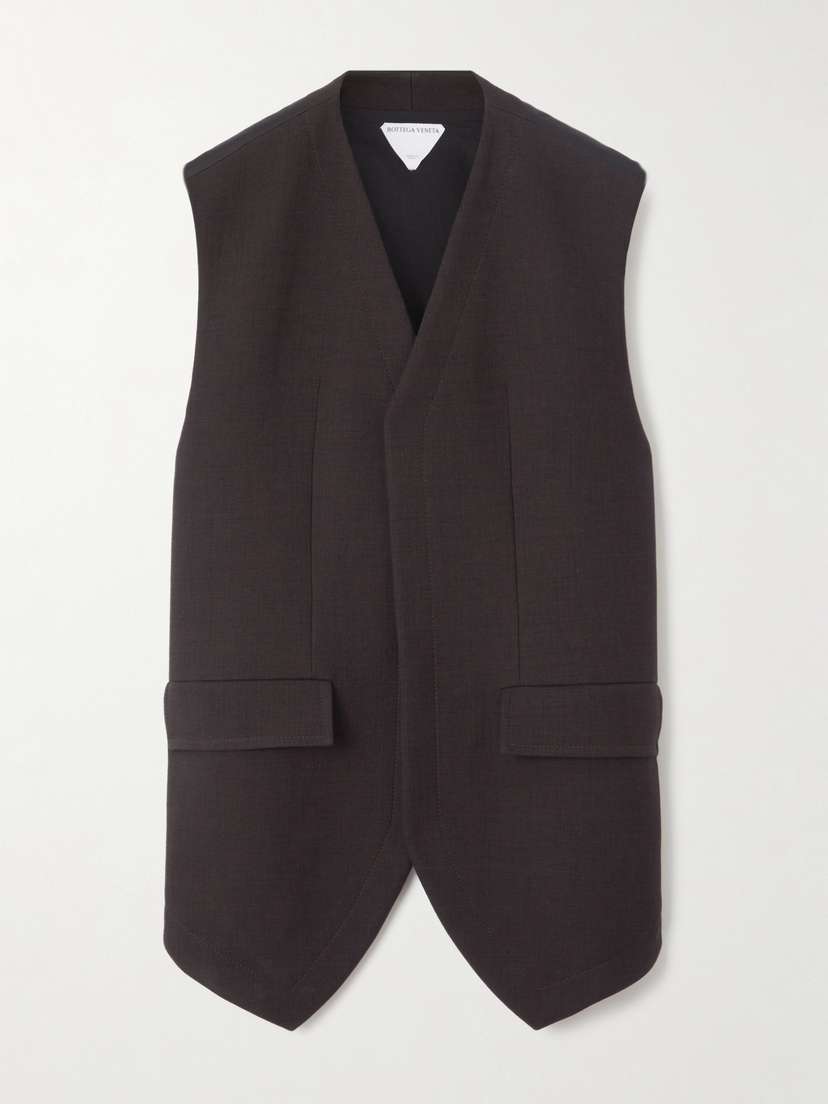 Bottega Veneta Cotton-blend Crepe Vest