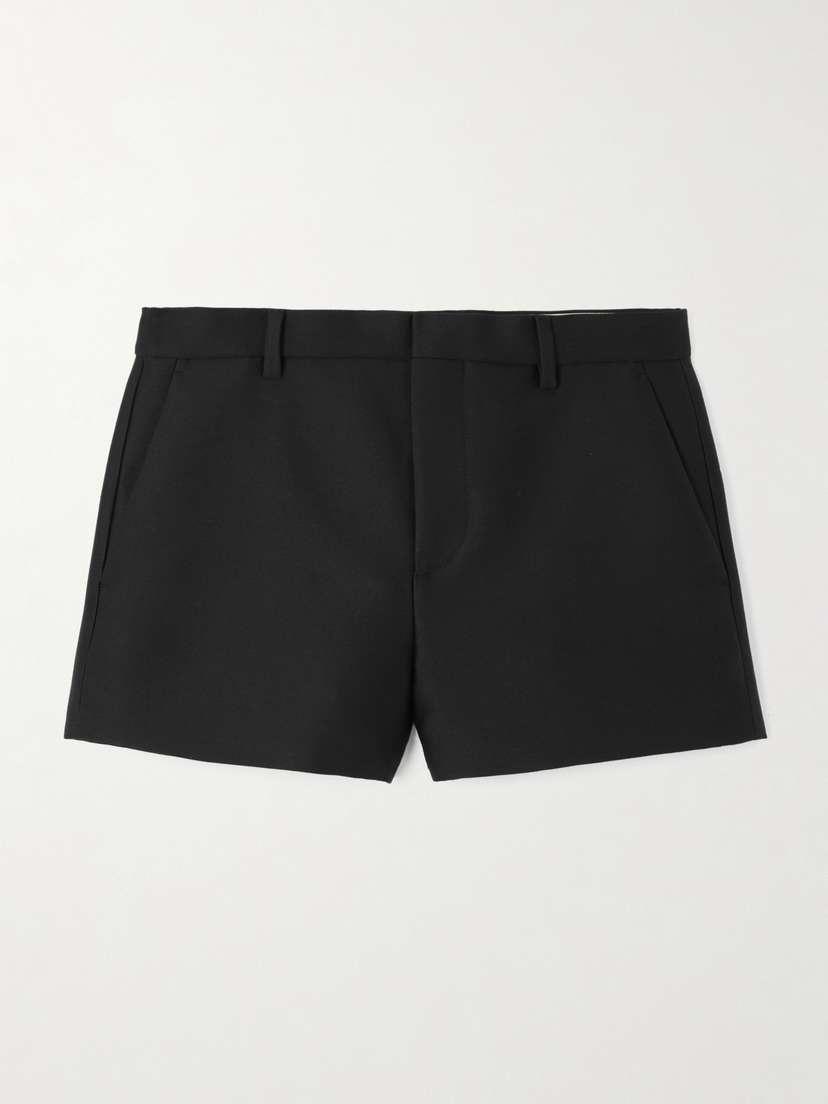 Gucci Wool And Silk-blend Crepe Shorts