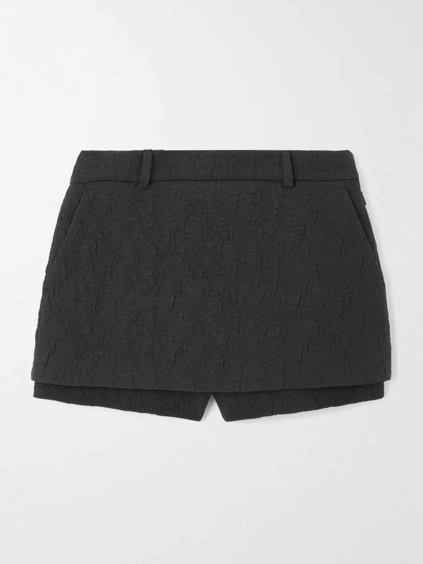 Gucci Layered Cloqué Mini Skirt