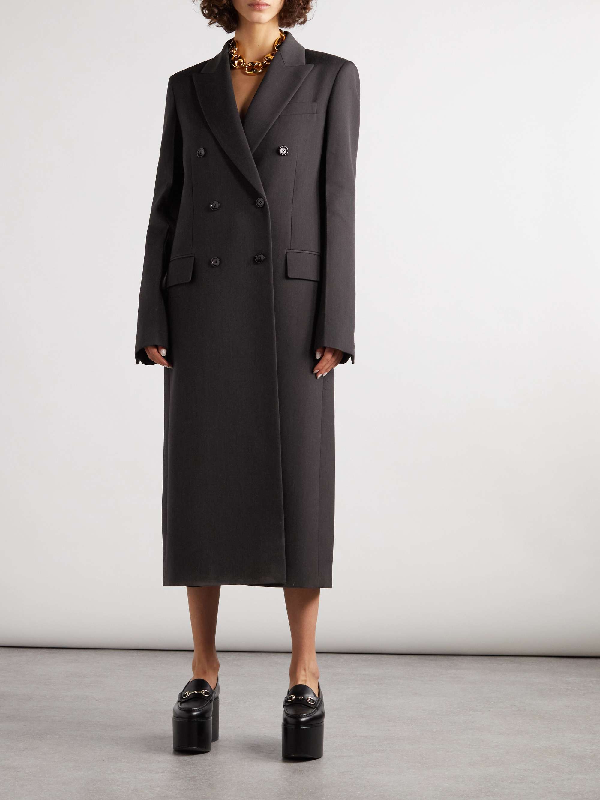 GUCCI Double-breasted wool coat | NET-A-PORTER GUCCI Double-breasted wool coat | NET-A-PORTER