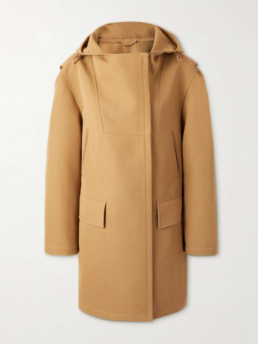 Gucci Hooded Wool-blend Gabardine Coat