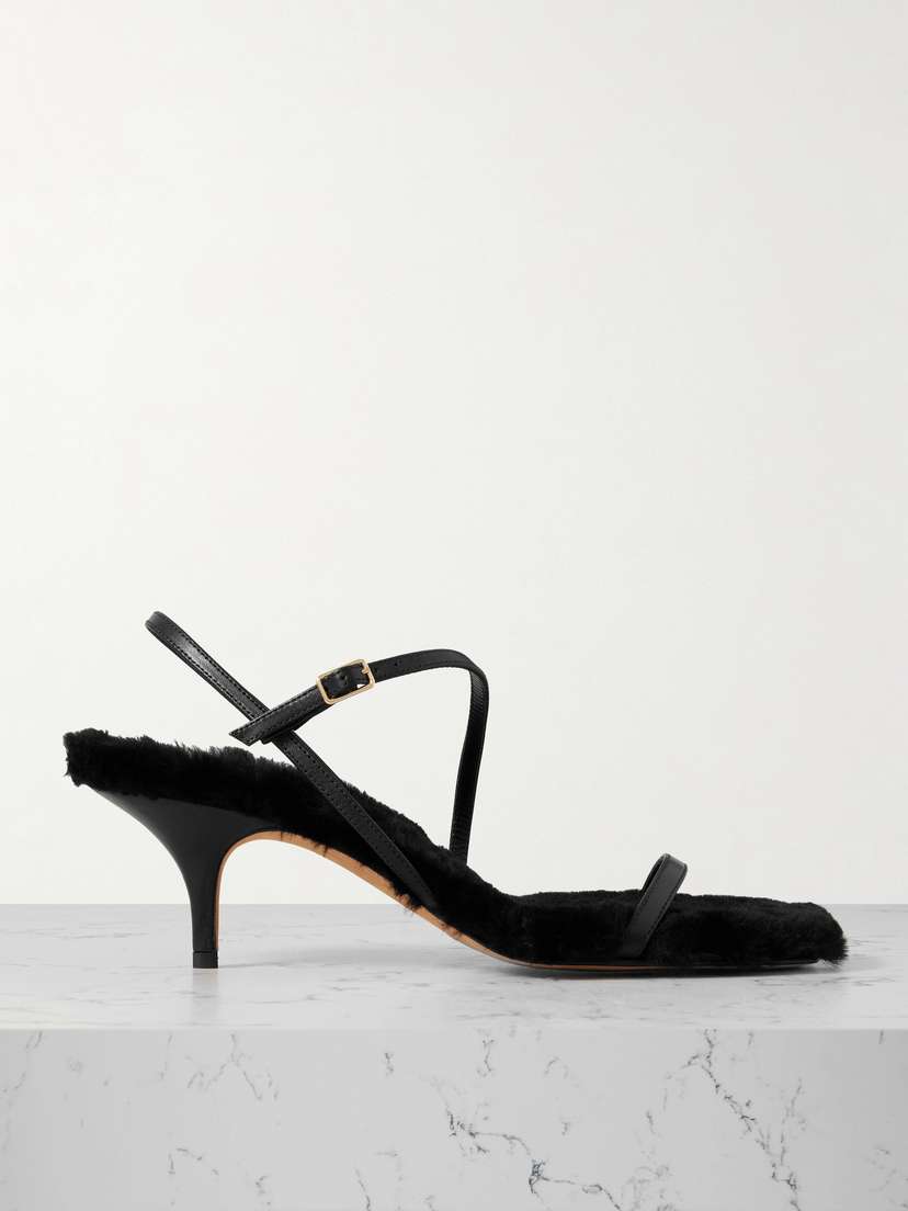 Emme Parsons Hugo Shearling-lined Leather Sandals