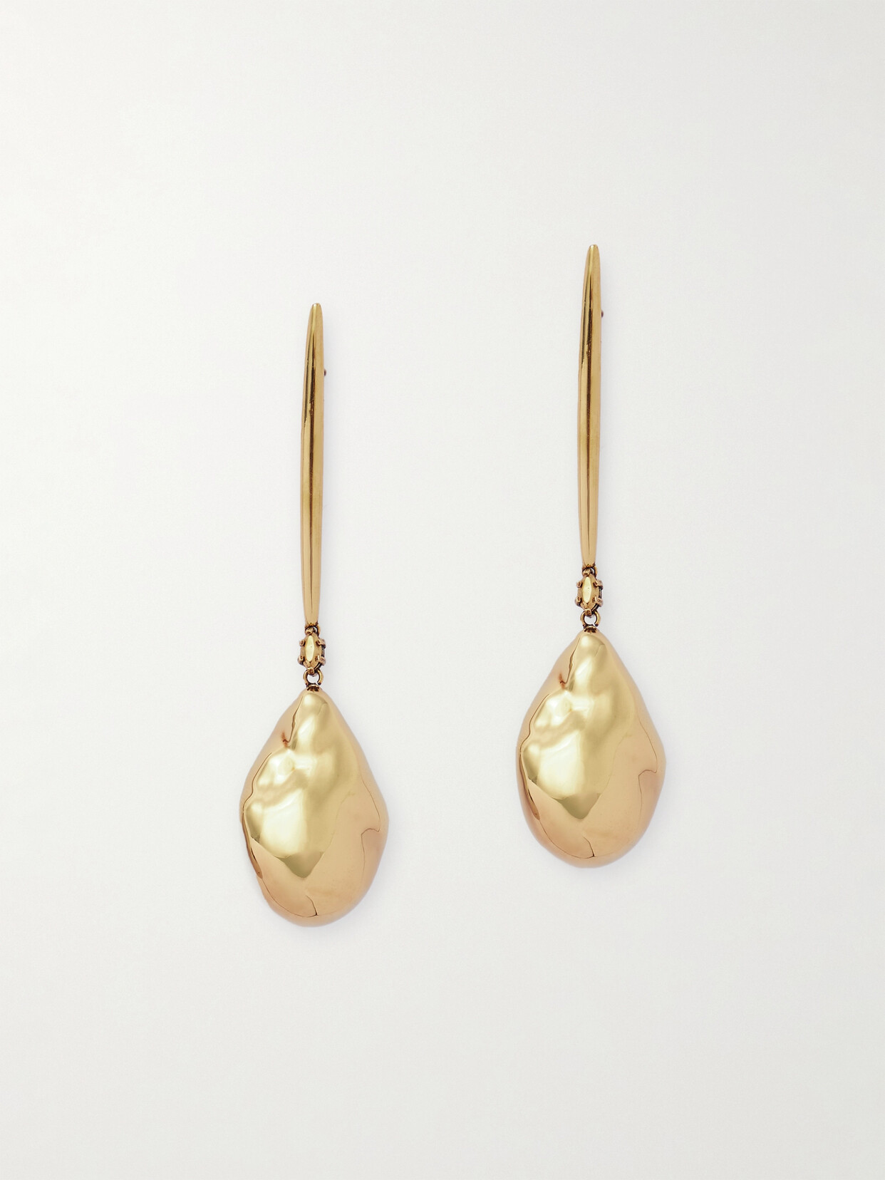 Alexander Mcqueen Gold And Silver-tone Earrings