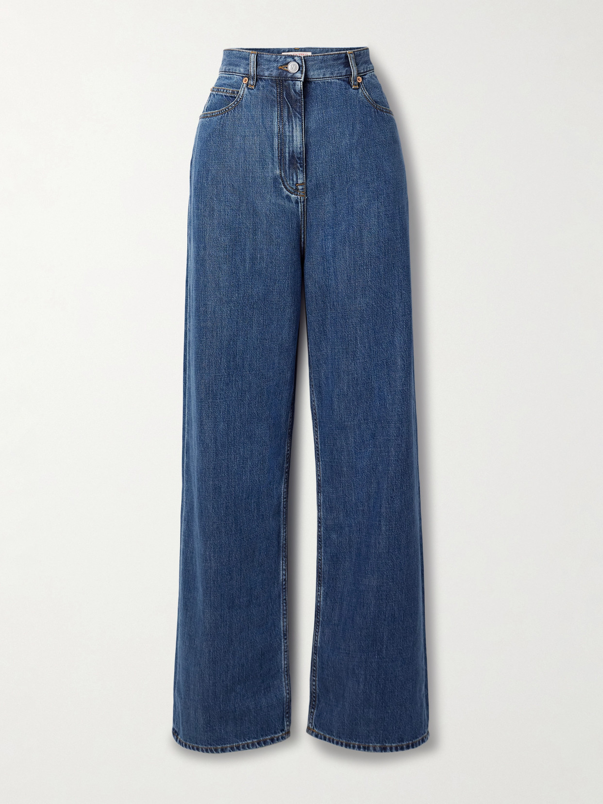 Valentino Wide- Leg Jeans In Blue