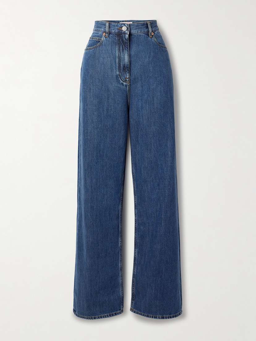 Valentino Garavani High-rise Wide-leg Jeans